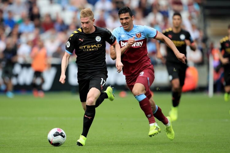 Manchester City-West Ham, official formations