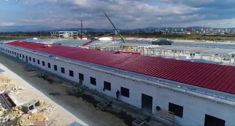 Towards the end / Here is what the construction site in the Fier Regional Hospital looks like