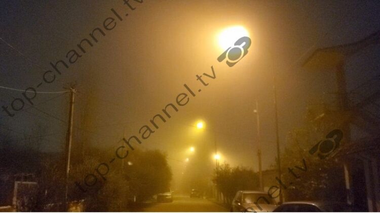 Fier is also covered by fog, creating traffic difficulties