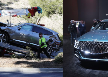 Accident / Tiger Woods life saved from $ 50,000 off-roader with 10 ‘airbags’ warning technology (photos)