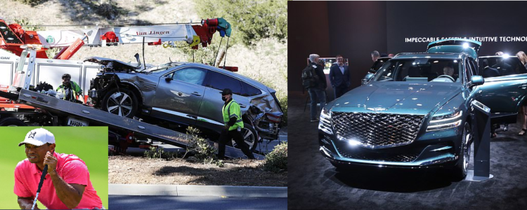 Accident / Tiger Woods life saved from $ 50,000 off-roader with 10 ‘airbags’ warning technology (photos)
