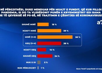 Top Channel and IPSOS poll / 56% of citizens think that Rama has managed the pandemic situation well