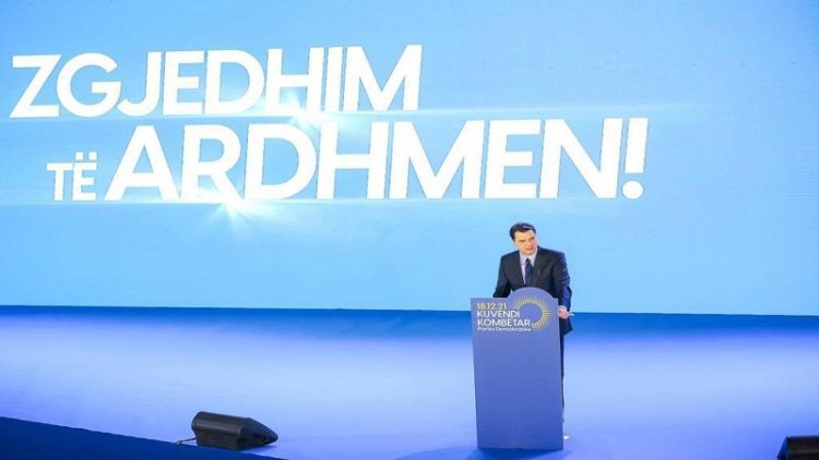 Basha posts the message: We chose the future, we chose to change for the better