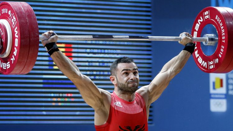 Briken Calja, world runner-up / Weightlifter arrives in Tirana. For one kilogram he lost the world title