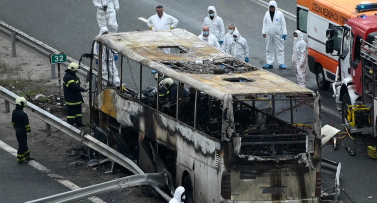 The speed of the bus, a possible cause of the accident in Bulgaria