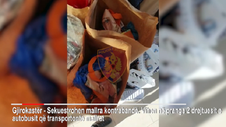 Gjirokastra / 8 thousand euros of goods without excise are seized, two drivers of the bus are arrested. Two customs officers are also being prosecuted