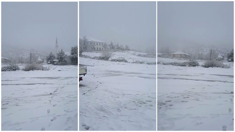 Snow blocks villages in Elbasan / In Labinot Mal it is impossible to cross. There is no electricity either
