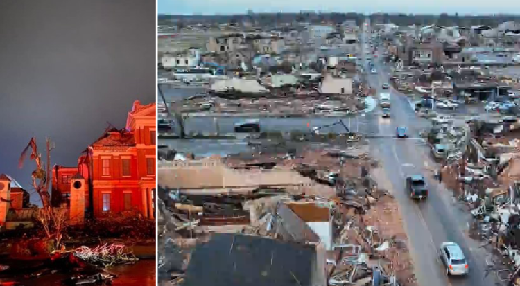 Dozens killed by multiple tornadoes in several US states (photos)