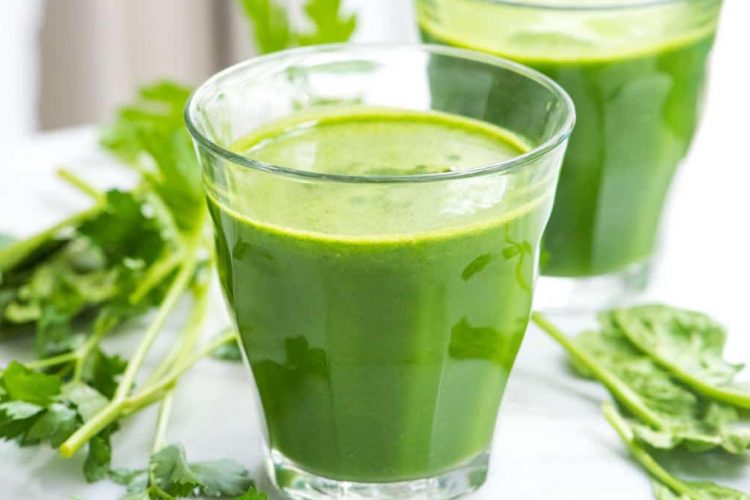 Green liquid for cleansing the blood and the whole organism