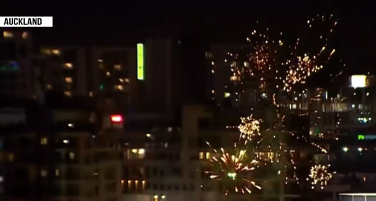 New Year knocks in New Zealand