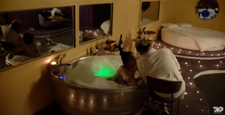 Kisses and hugs / Angel and dj Dagz spend romantic night in luxury suite