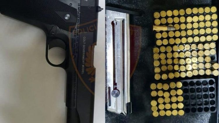 The seizure of the pistol in Rinas is included in the FBI and English NCA investigations