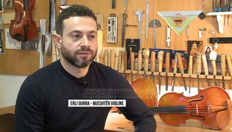 The only Albanian who makes Violin / Erli Gurra violin master of the next generation of musicians