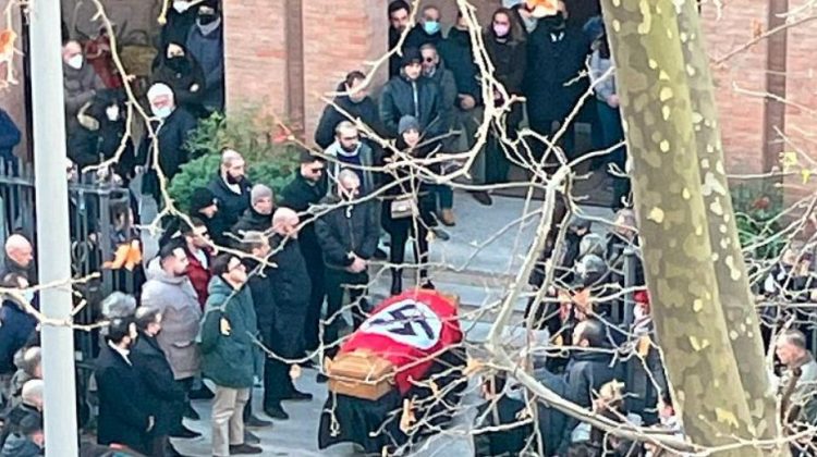 Coffin with the Nazi flag in Rome / Reagon Church: Unacceptable and offensive, does not represent the values of the Gospel of Christ