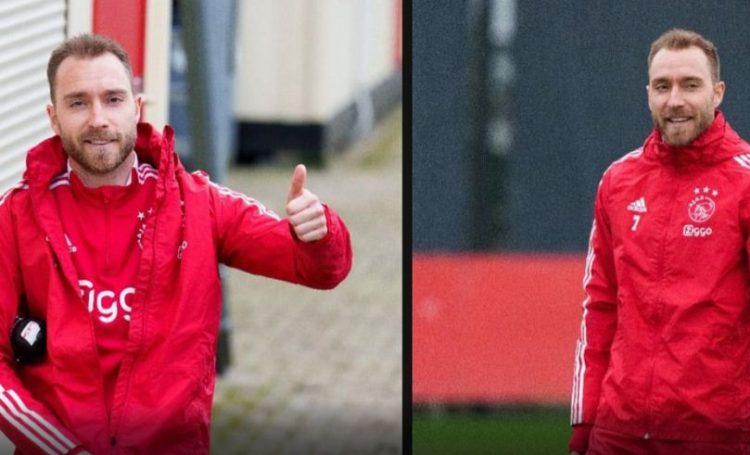 From Switzerland to the club where he became famous, Eriksen trained intensively in anticipation of the new club