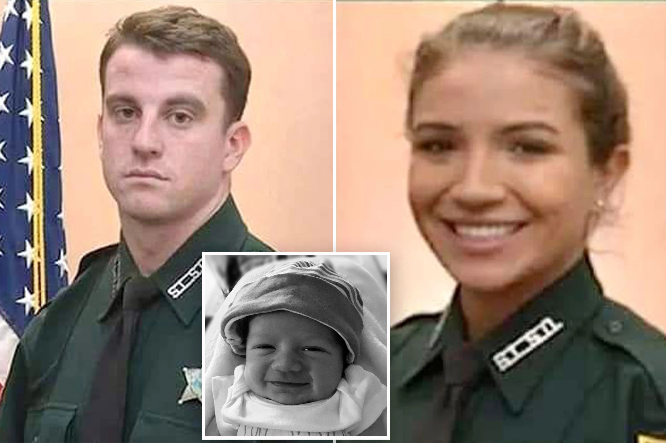 Tragedy strikes in Florida; couple of young police officers kill themselves, orphan the little one (photos)