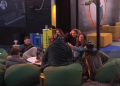 Residents play the game ‘Jam’ and melt with laughter
