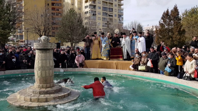 Blessed Water Day / Orthodox Christian believers celebrate the marked day