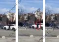 Luxury car tries to crush a person in Vlora, the young man escapes and attacks the driver with a knife