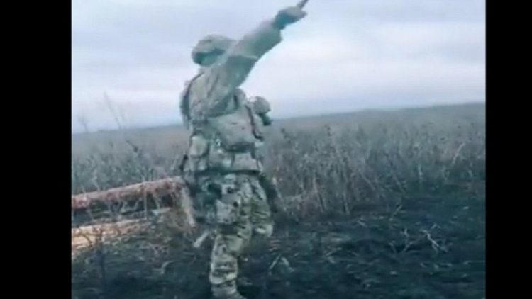 The video of the Ukrainian soldier goes viral all over the world