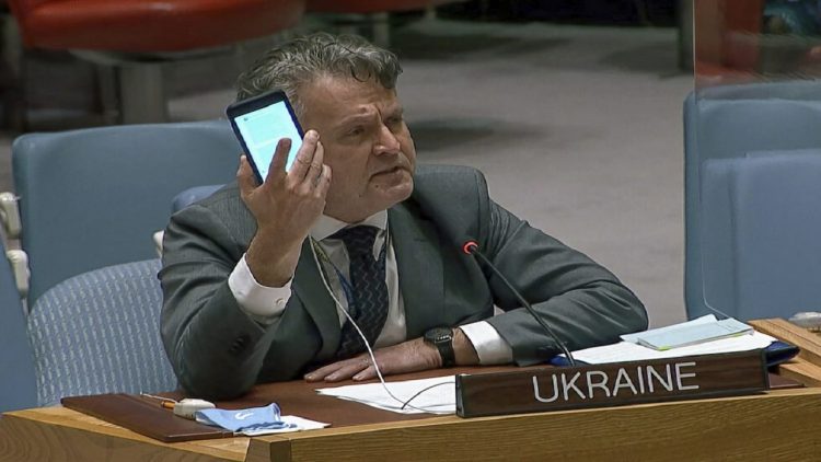“If he kills himself, do it like Hitler,” said Ukrainian ambassador to the UN.