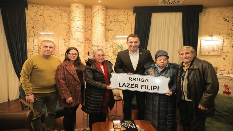 A street in Unit 14 is named after the actor Lazër Filipi, Veliaj: Urbanization of modern Tirana with a new standard and dignified names