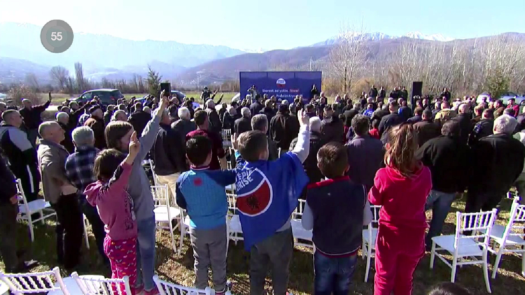 Berisha against HPP Skavica / Former Prime Minister in electoral meetings in the municipality of Dibra