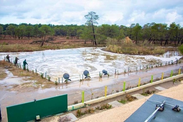 Views from the new waterworks of Divjaka, will serve for 1400 hectares of agricultural land