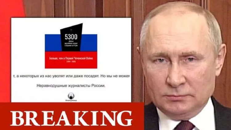 “Putin is forcing us to lie” / The Russian state news agency is hacked