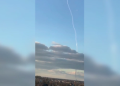 Footage of the Iskander missile hitting Ukraine, allegedly fired from Belarus