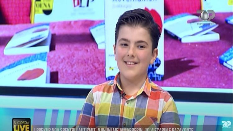 Speaking in Vodor, the 10-year-old Albanian with autism creates his own language