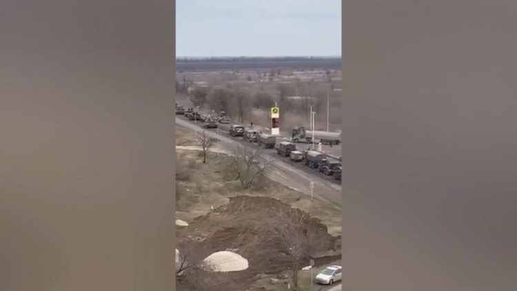 Russian forces inside Crimea, mileage of Russian armored vehicles