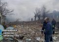 Russian missile strikes flatten houses in the Kharkiv region