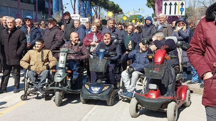 People with disabilities join the national protest today