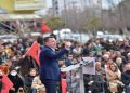 By-elections on March 6, Balla at the closing meeting of the election campaign in Lushnje