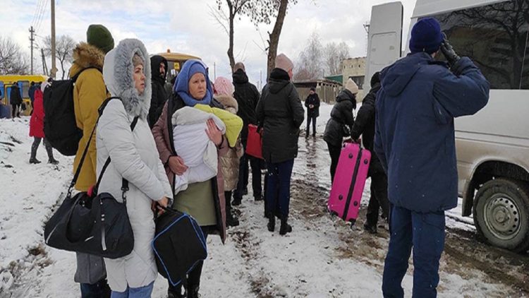 The evacuation corridor in Sumy town opens