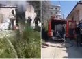 The apartment in Vlora is on fire, the cause was an electric spark