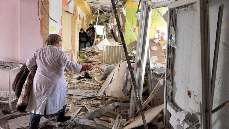 Struck by Russian air strikes a maternity hospital in Mariupol