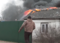 When the house burns down in front of his eyes, the Ukrainian tells how the Russians bombed his house
