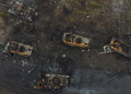 Destroyed Russian tanks occupy the streets of Kiev (Photos)