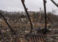 Russian village in northern Ukraine engulfed in flames, Russians claim Ukrainians are to blame