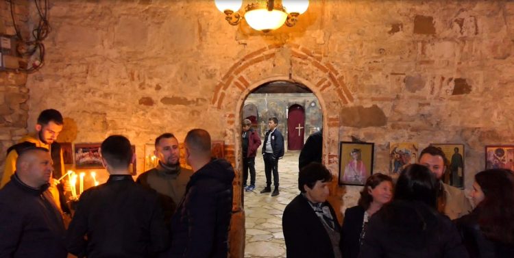 Mass in the old church in Elbasan, Easter is celebrated in the 500-year-old building that requires restoration