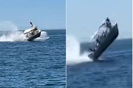 Moments of horror when the tourist boat rises in the air from the collision with the humpback whale (photos)