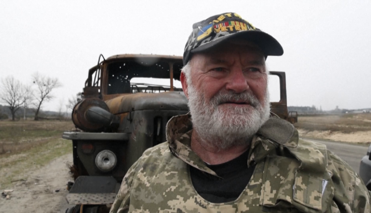 He also fought in Vietnam, the 73-year-old American joins the Ukrainians