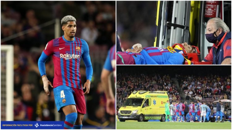 Scared everyone on the field, the Barcelona defender leaves the hospital after a head injury