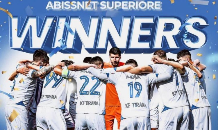 Tirana wins the 26th title, Veliaj: Tirona Champion! Urime. From heart