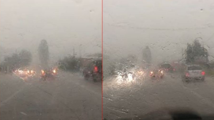 Rain and hail, bad weather “invades” Elbasan