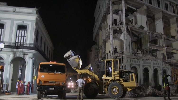 The blast destroys the five-star hotel, killing and injuring dozens in Havana