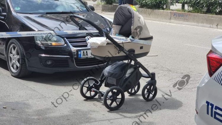 Heavy in Tirana! Luxury car crashes couple and three-month-old baby in white stripes (Images)