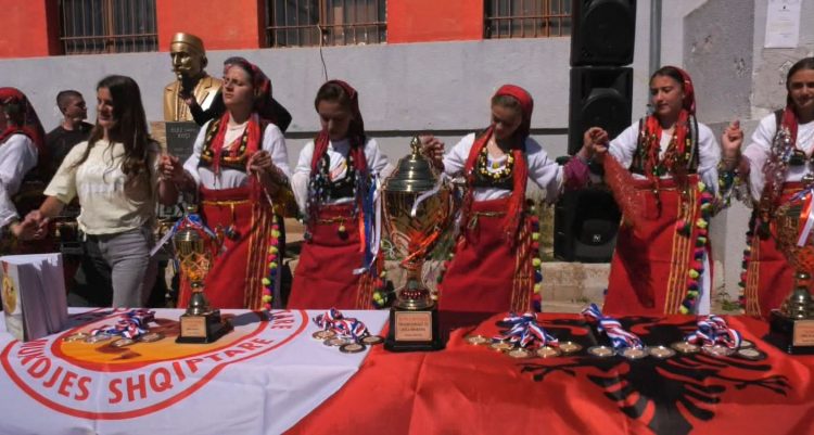 Wrestling championship, the 9th cup takes place in Ostren of Bulqiza